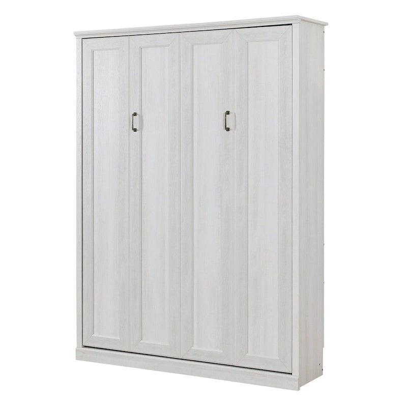 Lit escamotable moderne gain de place avec mécanisme à double piston - Lit plateforme pliable, design d'armoire convertible et dissimulée, lit en cube