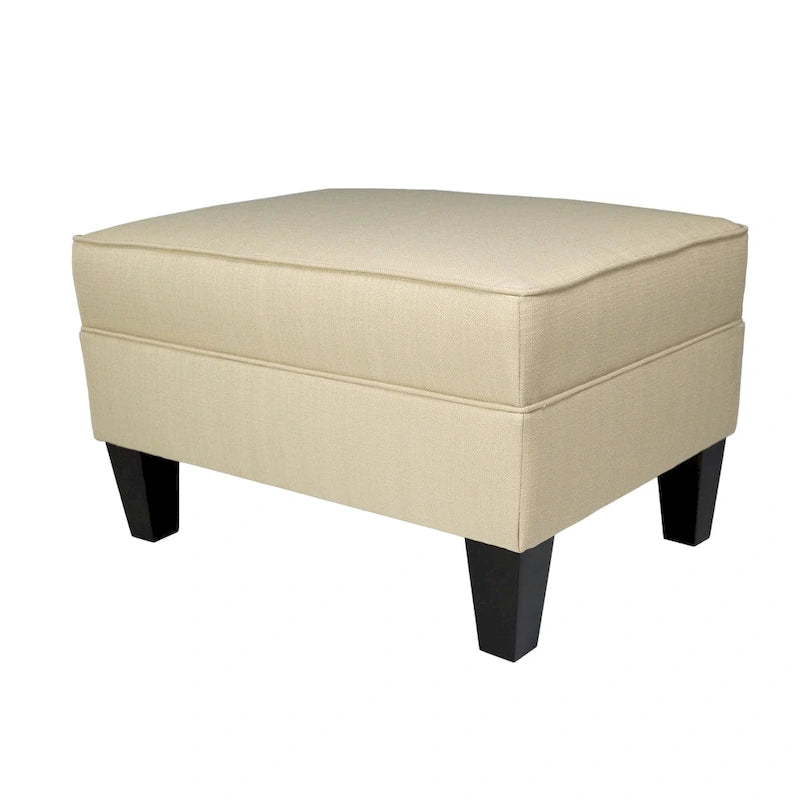Tabouret rembourré à passepoil