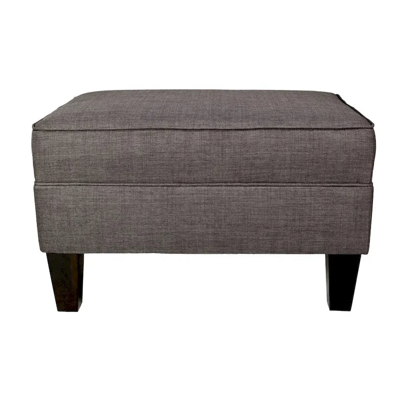 Tabouret rembourré à passepoil