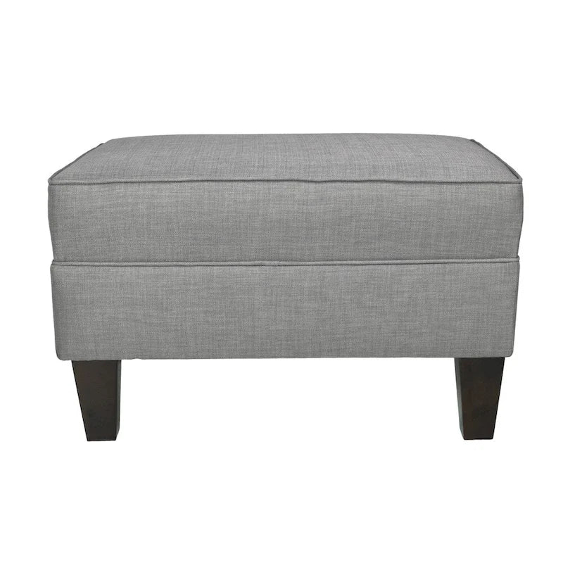 Tabouret rembourré à passepoil