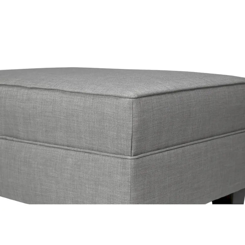 Tabouret rembourré à passepoil