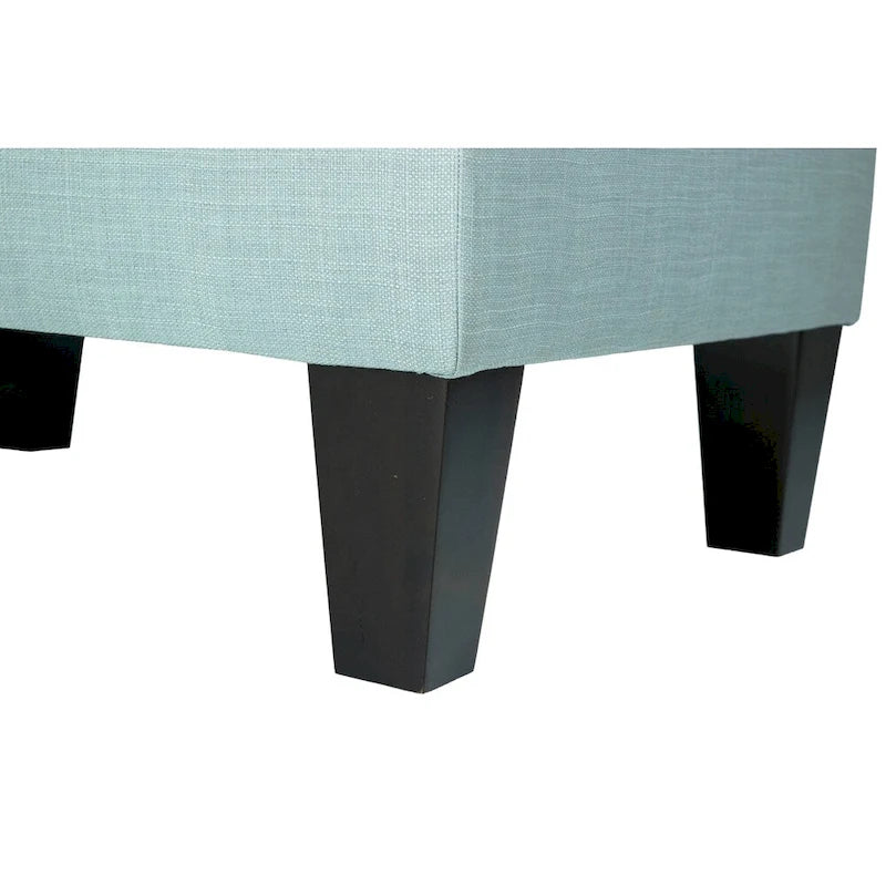 Tabouret rembourré à passepoil