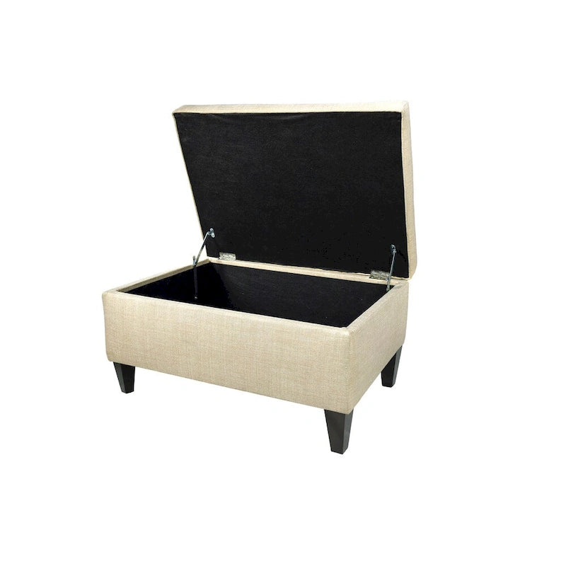 Tabouret rembourré à passepoil
