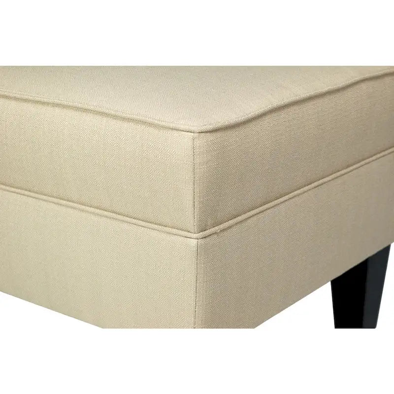 Tabouret rembourré à passepoil