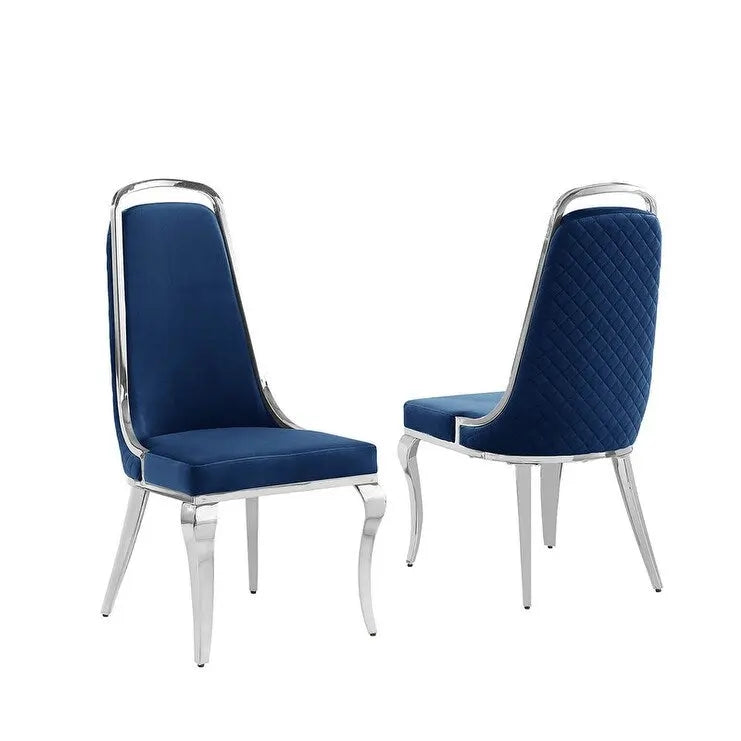 Chaises d'appoint en velours de qualité supérieure (lot de 2)