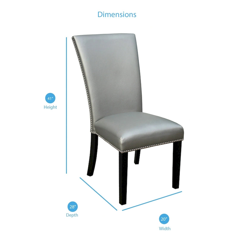 Chaises de salle à manger de style moderne (lot de 2)