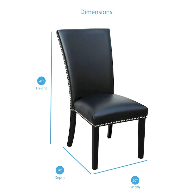 Chaises de salle à manger de style moderne (lot de 2)