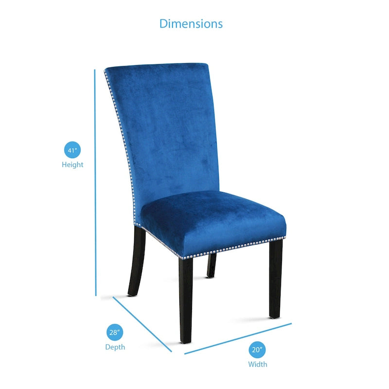 Chaises de salle à manger de style moderne (lot de 2)