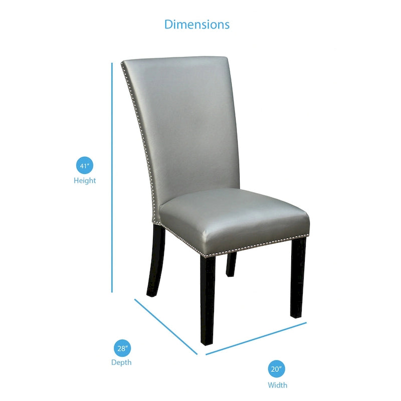 Chaises de salle à manger de style moderne (lot de 2)