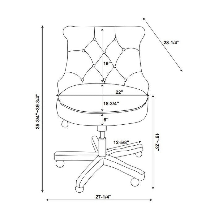 Chaise de bureau pivotante