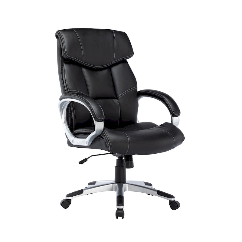 Chaise de bureau de direction, similicuir, avec roulettes
