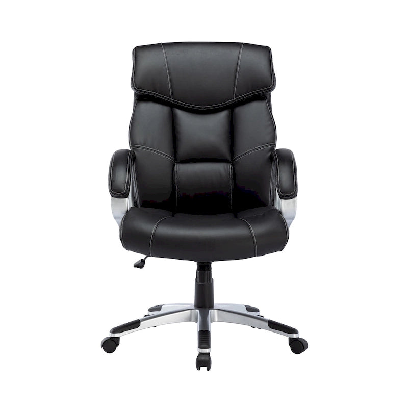Chaise de bureau de direction, similicuir, avec roulettes