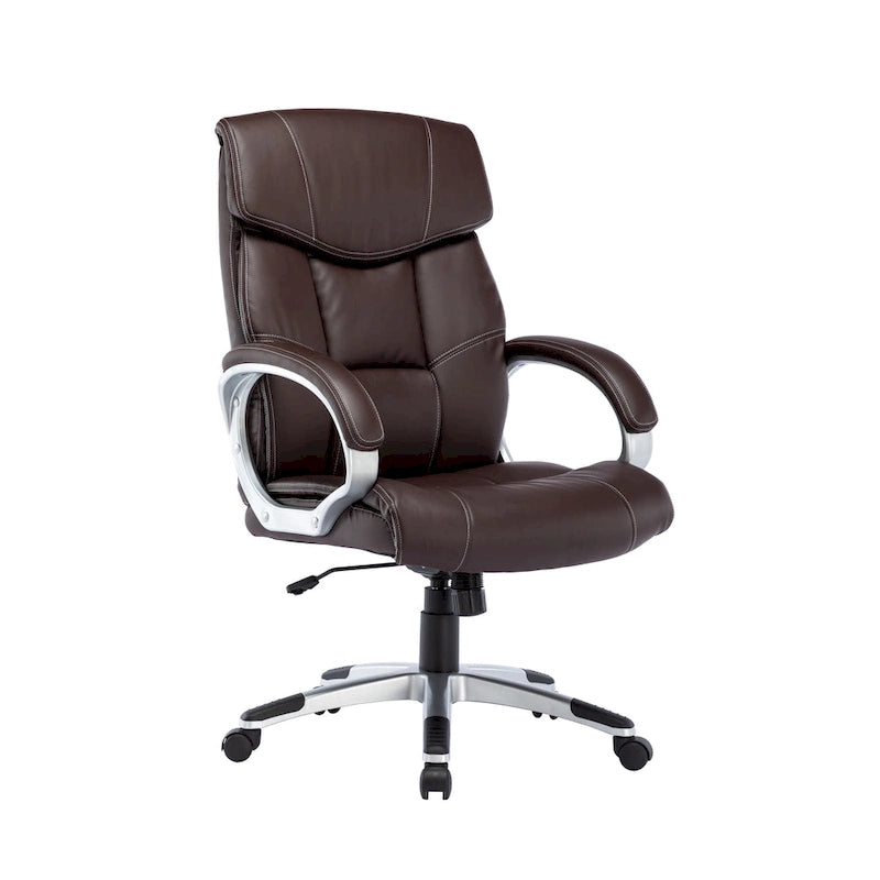 Chaise de bureau de direction, similicuir, avec roulettes