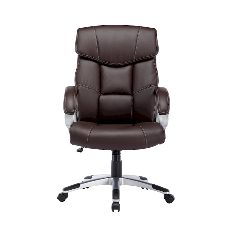 Chaise de bureau de direction, similicuir, avec roulettes