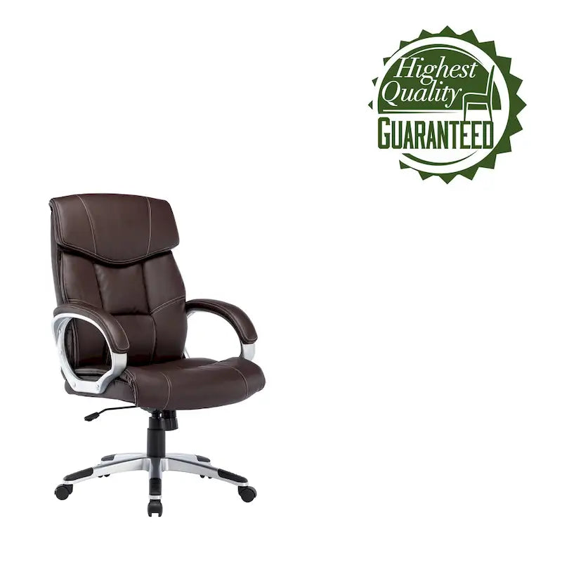 Chaise de bureau de direction, similicuir, avec roulettes
