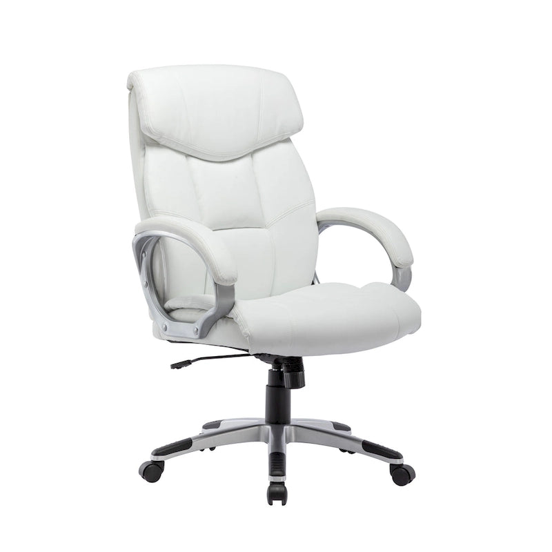 Chaise de bureau de direction, similicuir, avec roulettes