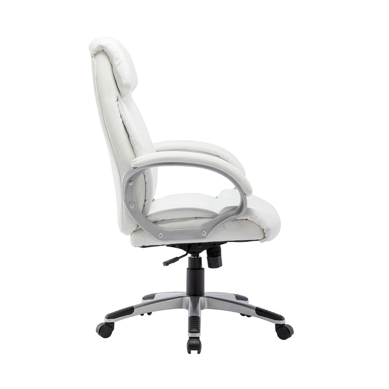 Chaise de bureau de direction, similicuir, avec roulettes