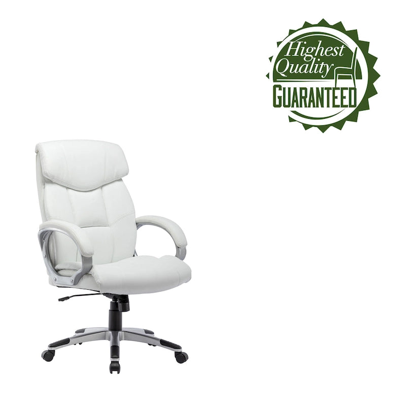 Chaise de bureau de direction, similicuir, avec roulettes