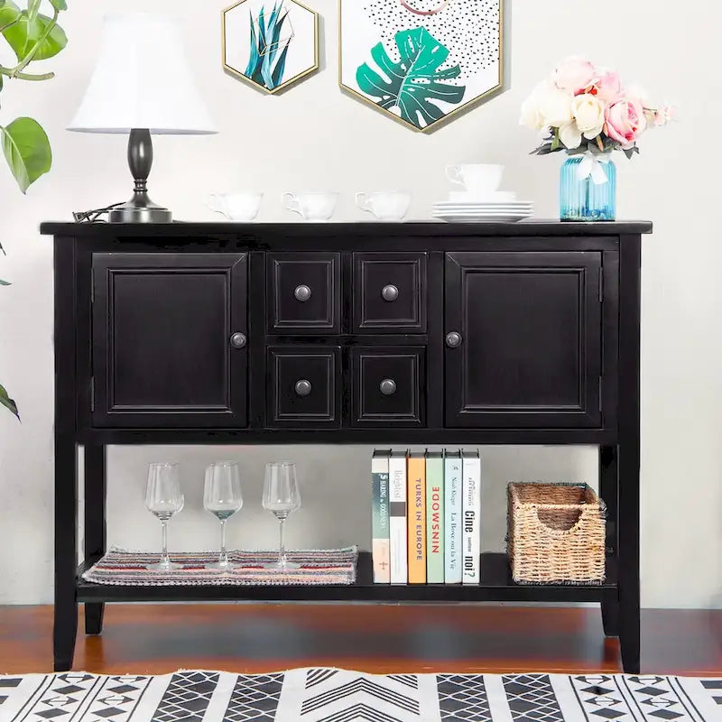 Buffet console de style rétro, série Cambridge
