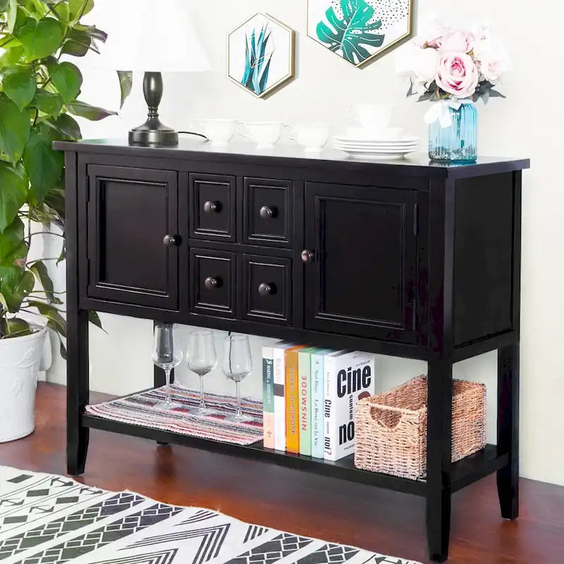 Buffet console de style rétro, série Cambridge