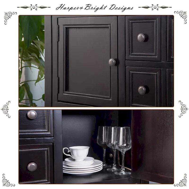 Buffet console de style rétro, série Cambridge