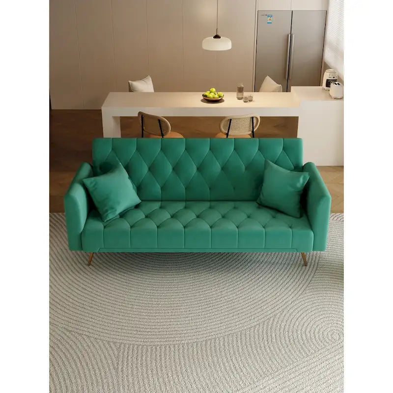 71 Convertible Double Folding Living Room Sofa Bed