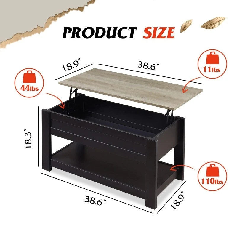 Table basse relevable moderne